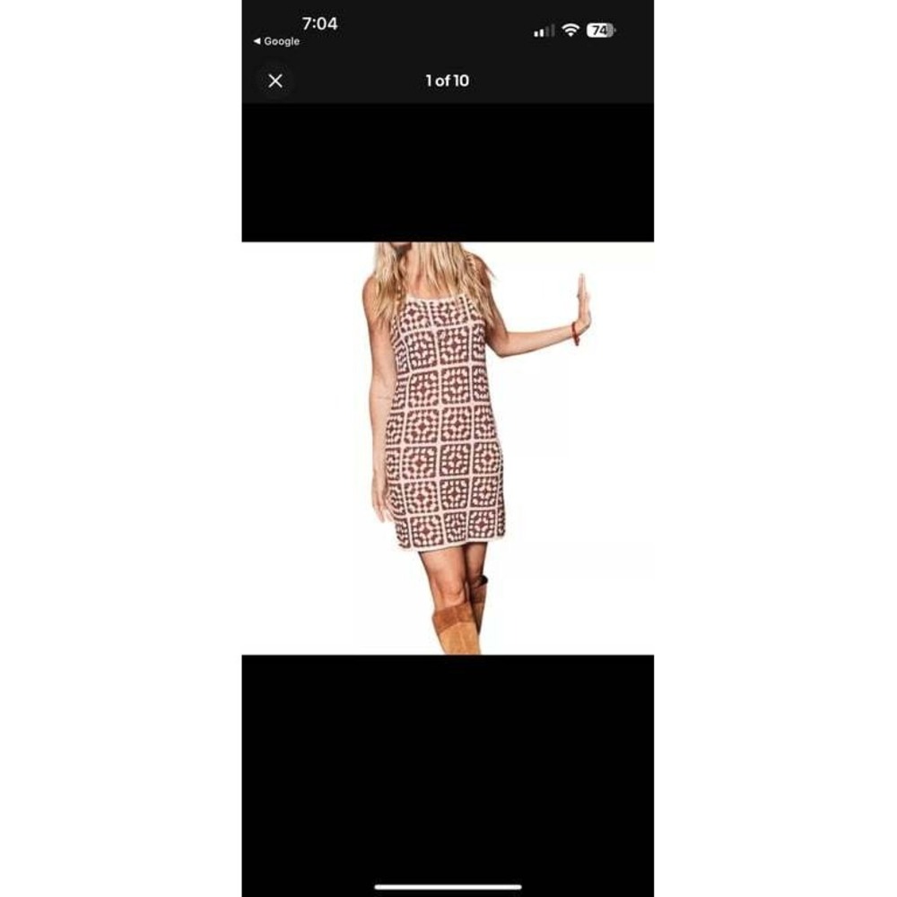NWT Marine Layer Women's Archive Celeste Crochet Dress Size XL Cottagecore